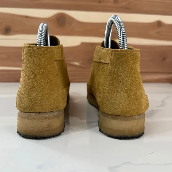 Clarks Originals  Wallabee Weaver Suede Shoes Tan Brown Women's  Size 7