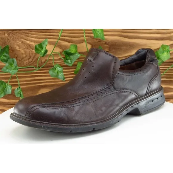 Clarks Shoes‎ Sz 10.5 M Brown Loafer Leather Men 70686