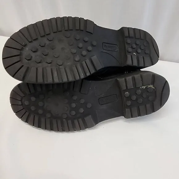 Clarks Size 12 Black Leather Chukka Boots Kyros Limit Lace Up O
