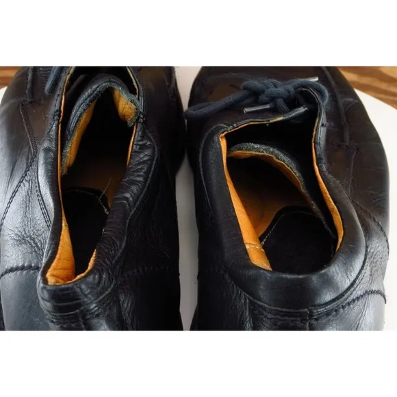 Clarks Travel Soft Shoes Sz 11.5 M Black Derby Oxfords‎ Leather Men 34645