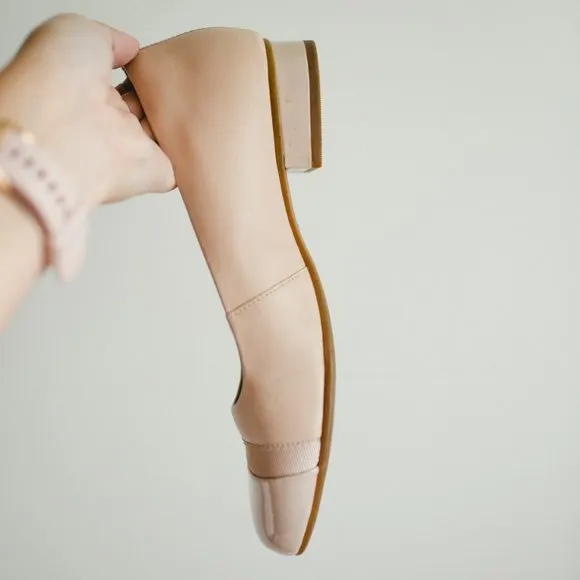 Clarks Women's Juliet Monte Flat Blush Leather 6