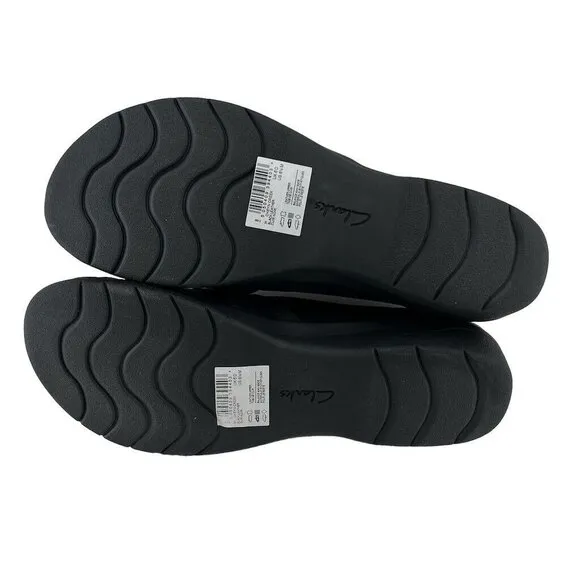 Clarks Womens Shoe 9 M Cheyn Creek Black Leather