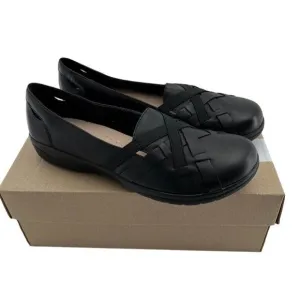 Clarks Womens Shoe 9 M Cheyn Creek Black Leather