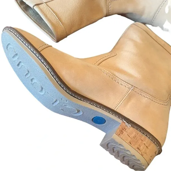 Cloud Footwear European Leather Tassel Tan Leather Boots