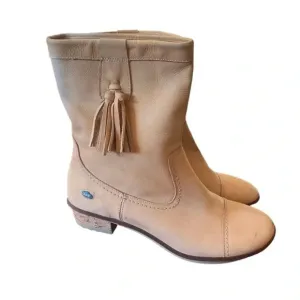 Cloud Footwear European Leather Tassel Tan Leather Boots