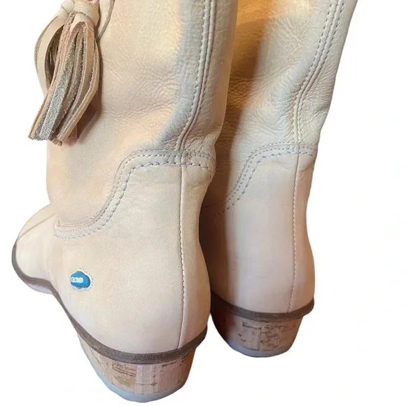 Cloud Footwear European Leather Tassel Tan Leather Boots