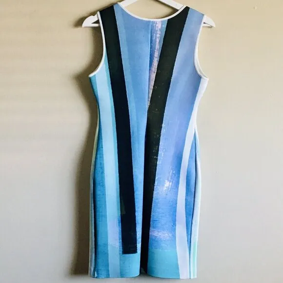 Clover Canyon‎ Eclipse Striped Scuba Dress Women's Size Medium