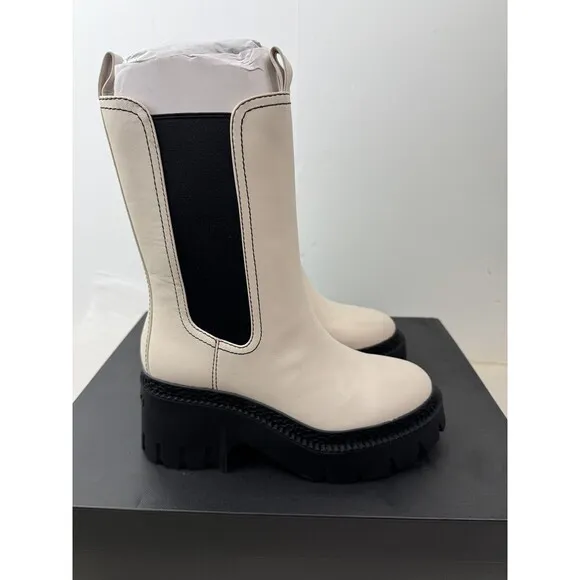 Coach $298 Alexa Leather Heeled Bootie Boots Size: 7.5 B