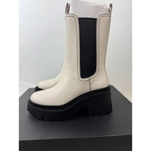 Coach $298 Alexa Leather Heeled Bootie Boots Size: 7.5 B