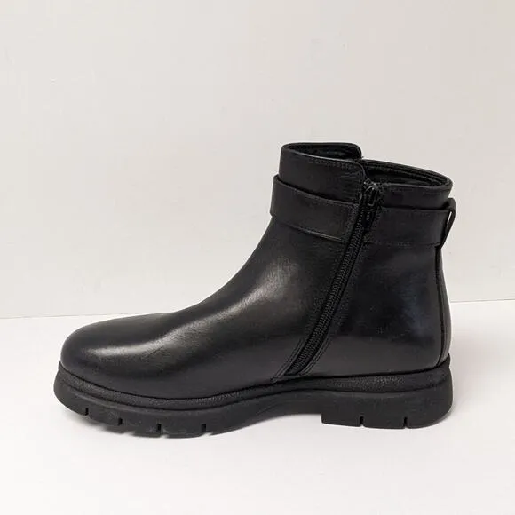Coach and Four Blazer Ankle Boots, Black Leather, Women's 10