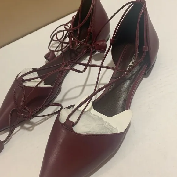 Coach Johnson Leather Soft Shine Calf Laceup 9.5B