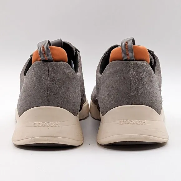 Coach Men Citysole Derby Washed Steel Faded Suede sneakers size 11.5