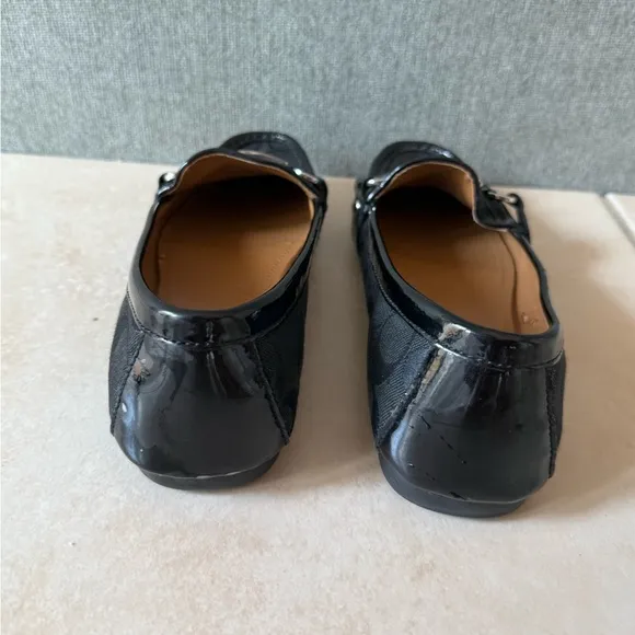 Coach Mona Driver Signature Jacquard Flats