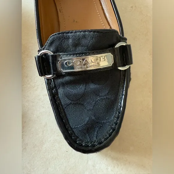 Coach Mona Driver Signature Jacquard Flats