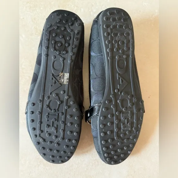Coach Mona Driver Signature Jacquard Flats