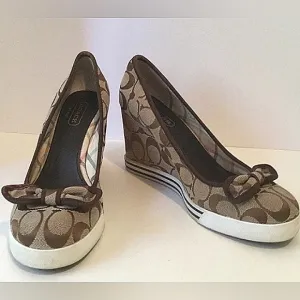 Coach Sweetie Wedges size 8