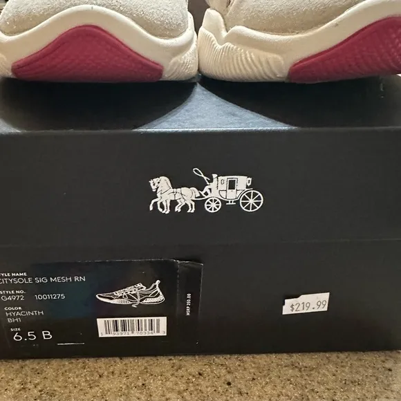 COACH Tennis Shoes Hyacinth Pink Size 6.5B