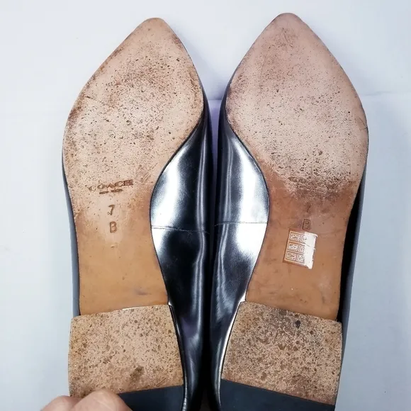 Coach | Walsh Pointed Toe Silver Flats 7