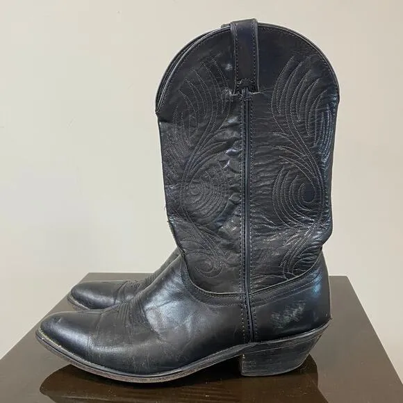 Code West by Dan Post Leather Western Cowboy Boots Men's 10.5M