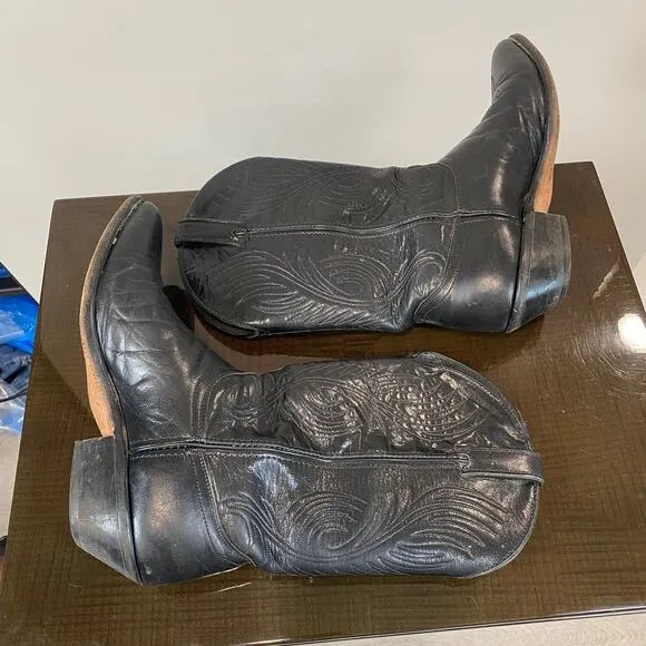 Code West by Dan Post Leather Western Cowboy Boots Men's 10.5M