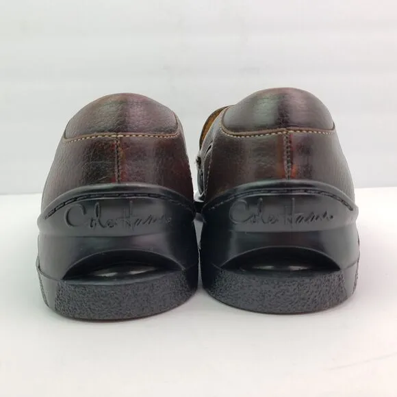 Cole Haan Air Mens Sz 10.5 Brown Leather NikeAir Sole Slip On Dress Loafer Shoes