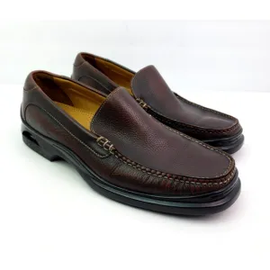 Cole Haan Air Mens Sz 10.5 Brown Leather NikeAir Sole Slip On Dress Loafer Shoes