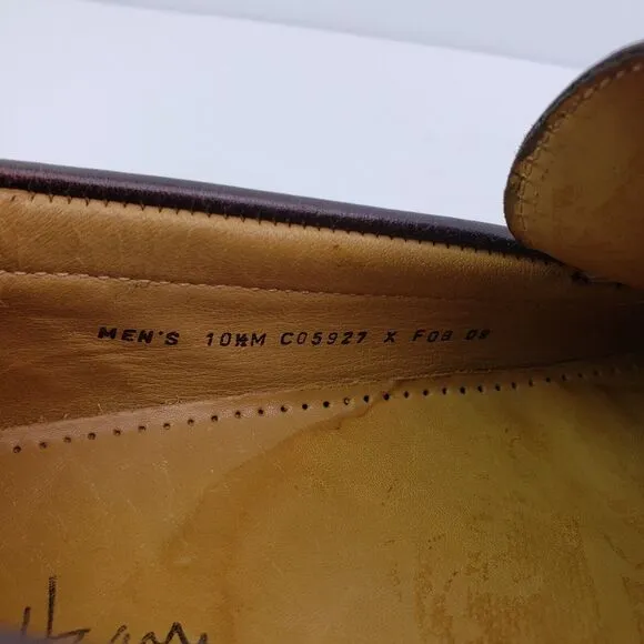 Cole Haan Air Mens Sz 10.5 Brown Leather NikeAir Sole Slip On Dress Loafer Shoes