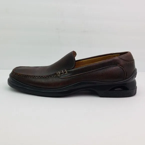 Cole Haan Air Mens Sz 10.5 Brown Leather NikeAir Sole Slip On Dress Loafer Shoes