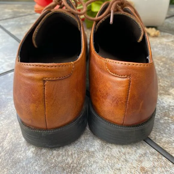 Cole Haan British Tan Collen Apron Derby Split Toe Size 10 Oxford