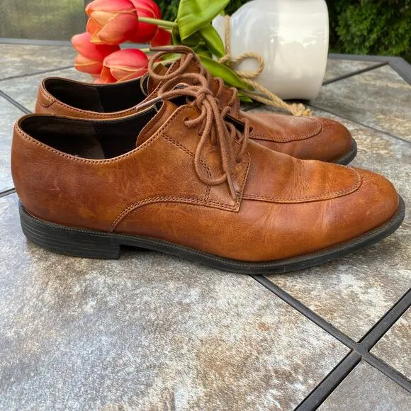 Cole Haan British Tan Collen Apron Derby Split Toe Size 10 Oxford