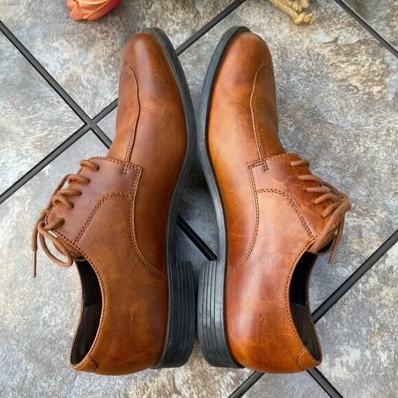 Cole Haan British Tan Collen Apron Derby Split Toe Size 10 Oxford