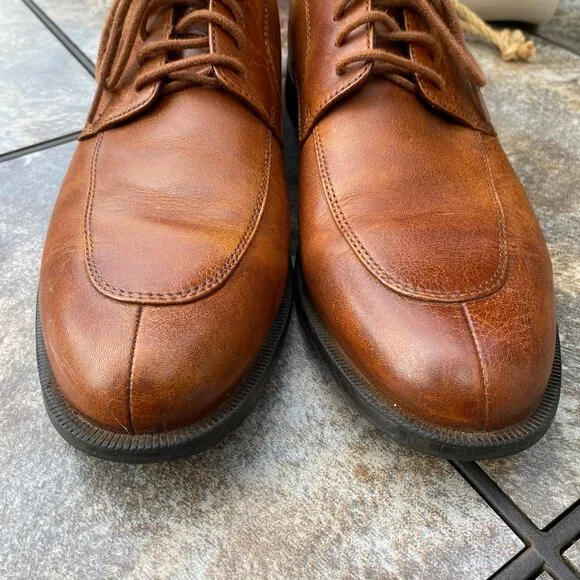 Cole Haan British Tan Collen Apron Derby Split Toe Size 10 Oxford