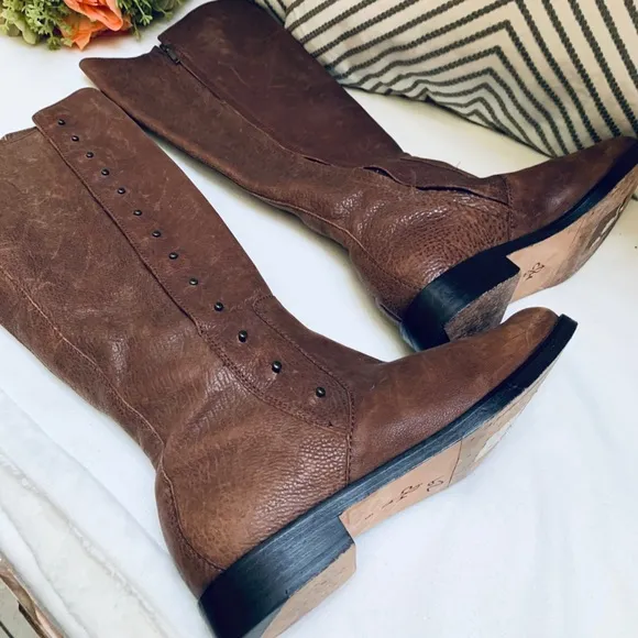 Cole Haan Brown Leather Riding Boots