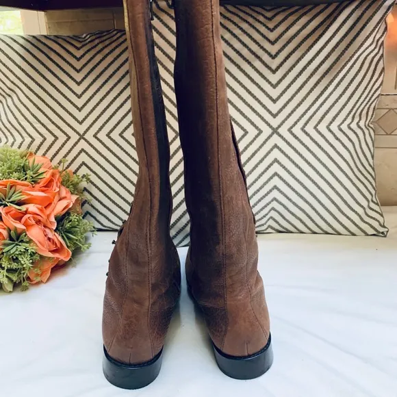 Cole Haan Brown Leather Riding Boots