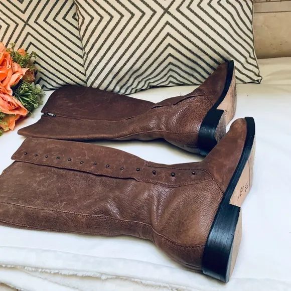 Cole Haan Brown Leather Riding Boots