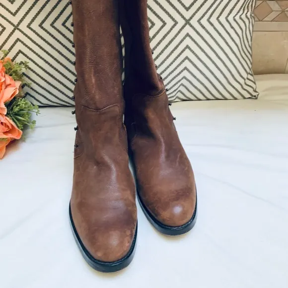Cole Haan Brown Leather Riding Boots