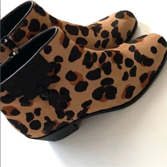 Cole Haan Calf Hair Leather Ankle Boots Women’s Size 7.5 Like New