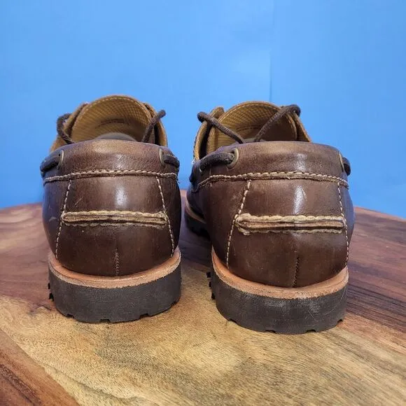 Cole Haan Docksider Deck Shoe Boat Moc Toe Lug Sole Brown Men's 9.5 M