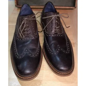Cole Haan Grand OS Wingtip Oxford Men's 11 1/2 M Brown Leather Cambridge Shoes