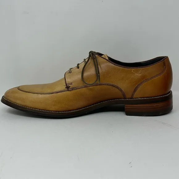 Cole Haan Grand.OS Split Toe Derby Oxford Tan Leather Shoe Mens Sz 11 M C11629