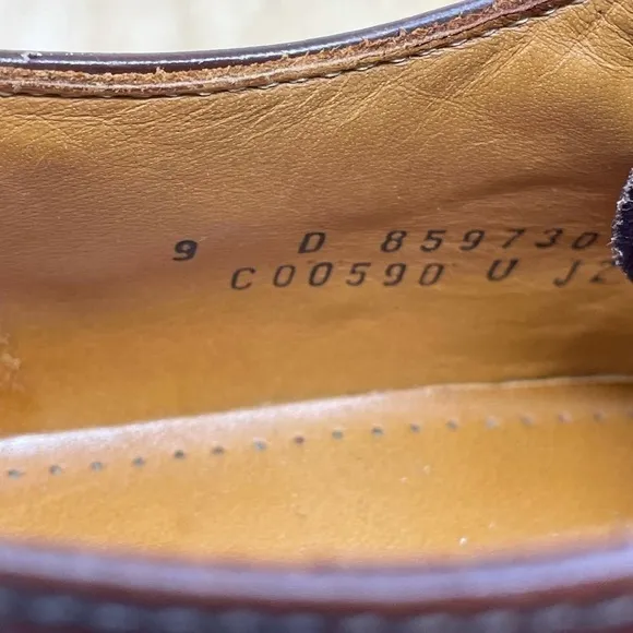 Cole Haan Mahogany Calhoun Split Toe Derby Shoe 9