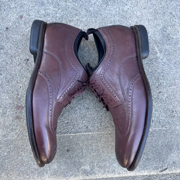 Cole Haan Men Sz 8 Brown Original Grand Longwing Oxford Borque Wingtip Formal