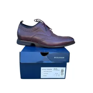 Cole Haan Men Sz 8 Brown Original Grand Longwing Oxford Borque Wingtip Formal