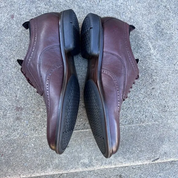Cole Haan Men Sz 8 Brown Original Grand Longwing Oxford Borque Wingtip Formal