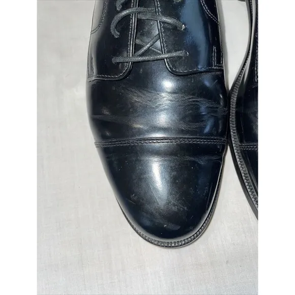 Cole Haan Men’s Captoe Dress Shoes Size 12 D Black Leather Business Formal City
