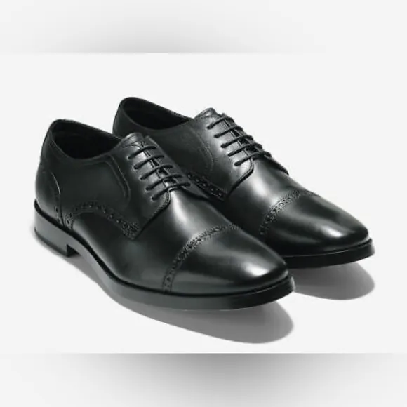 Cole Haan Men’s Jefferson Grand OS Cap Toe Oxford Shoes Black