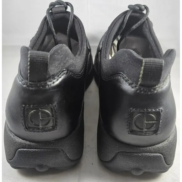 Cole Haan Men's Lace Up Black Leather Shoes  Round Toe Casual Hipster Size 6W
