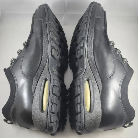 Cole Haan Men's Lace Up Black Leather Shoes  Round Toe Casual Hipster Size 6W