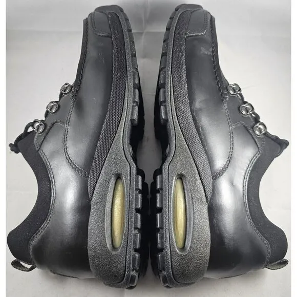 Cole Haan Men's Lace Up Black Leather Shoes  Round Toe Casual Hipster Size 6W