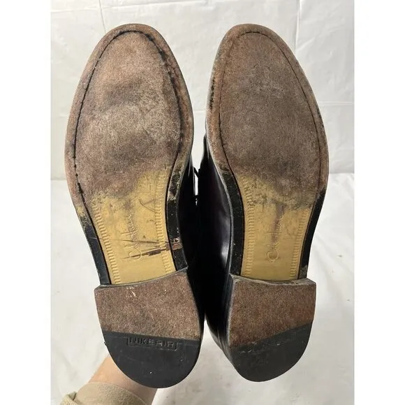 Cole Haan Men's NikeAir Split-Toe Derby Mahogany Leather Dress Shoes Size 11 M